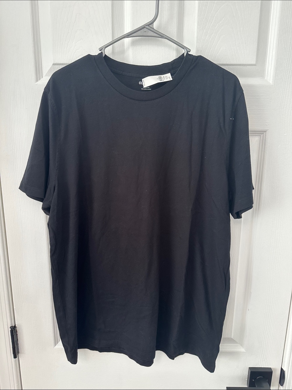 Old Navy Black Short-Sleeve Crewneck T-Shirt